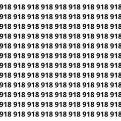 Encontre o 978 entre os números 918 em menos de 6 segundos