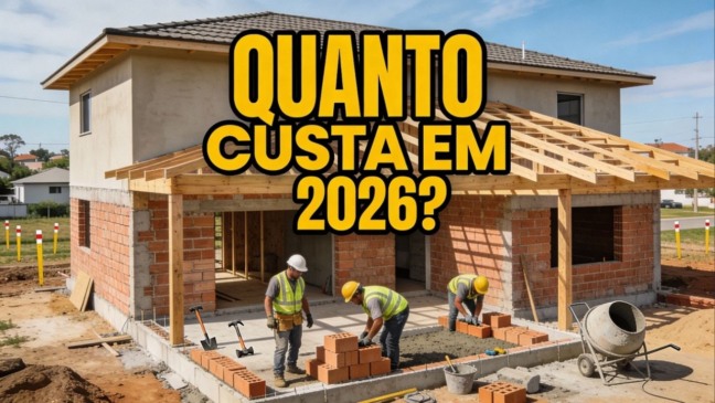 Quanto custa construir uma casa com 100m² em janeiro de 2026?