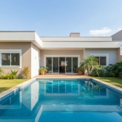 Quanto custa construir uma casa com piscina em Janeiro de 2026?