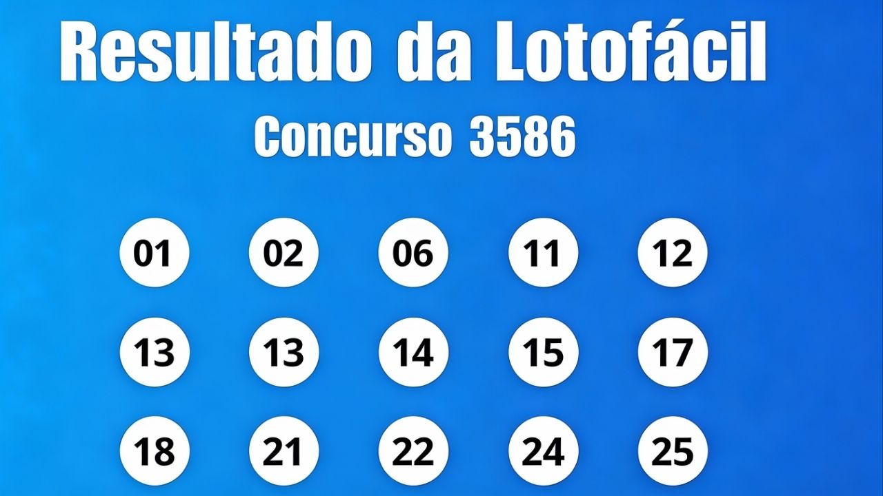 Resultado da Lotof&aacute;cil: veja n&uacute;meros e ganhadores do concurso 3586 (ter&ccedil;a, 13/01) e como resgatar em Niter&oacute;i e RJ