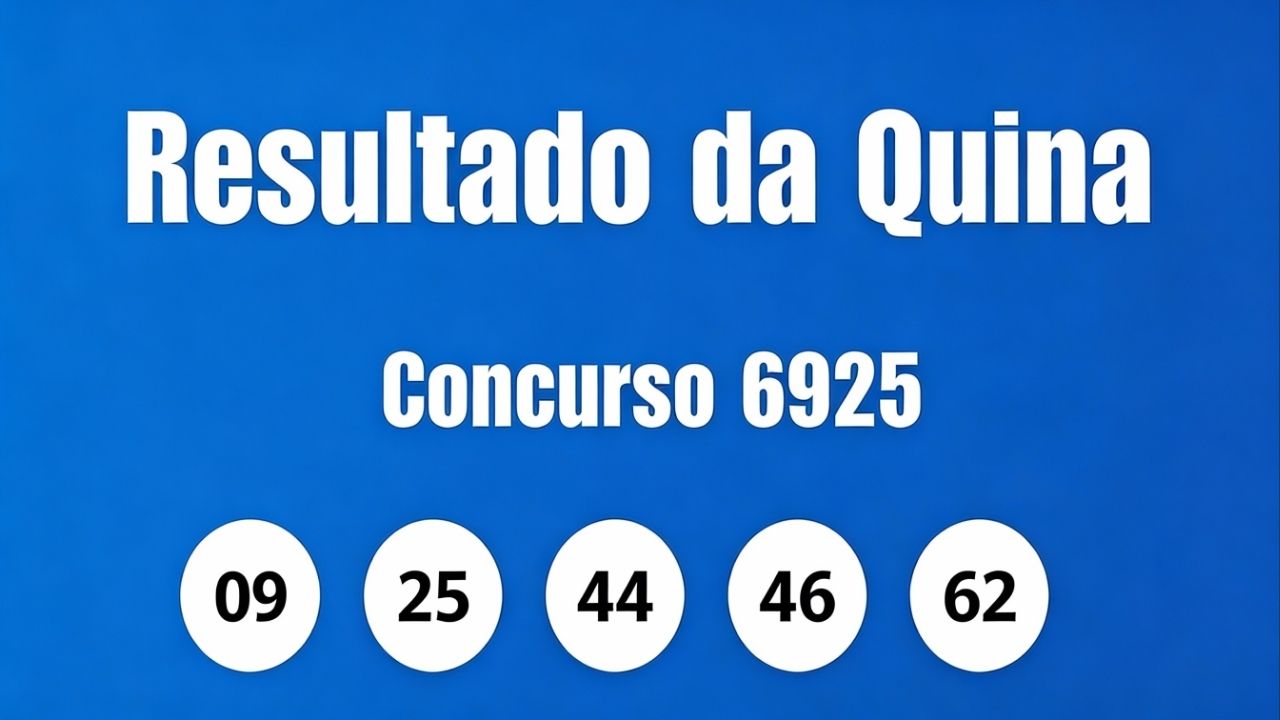 Resultado da Quina: veja n&uacute;meros e ganhadores do concurso 6925 (segunda, 12/01) e como resgatar em Niter&oacute;i e RJ