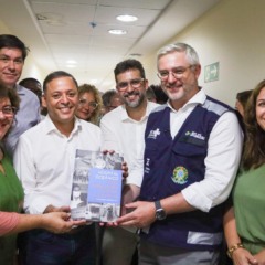 ministro da Saúde substituto em visita ao Hospital Oceânico de Niterói