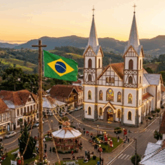 Uma pequena cidade brasileira surpreende ao parecer saída da Europa e oferecer qualidade de vida cativante.