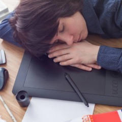 Expressão de exaustão emocional no cotidiano