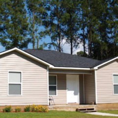 Casa térrea simples construida