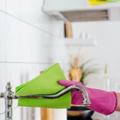 A organização da cozinha começa por hábitos corretos na pia.