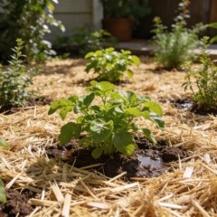 Poucos usam, mas a cobertura de solo pode cortar suas regas pela metade e turbinar suas plantas