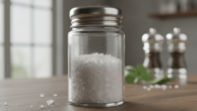 Esse pequeno detalhe pode evitar que o sal fique empedrado no saleiro