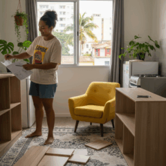 Quanto custa mobiliar um apartamento de 45m² do zero com móveis planejados?