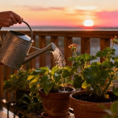 Poucos sabem, mas regar no fim da tarde faz as plantas da varanda sofrerem menos com o calor do RJ