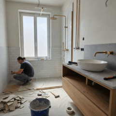 Quanto custa reformar um banheiro de 5m² em Niterói trocando revestimento e louças?