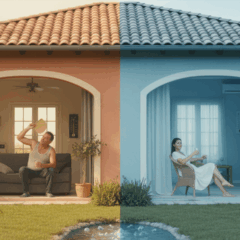 Por que algumas casas são frescas o ano todo e outras não