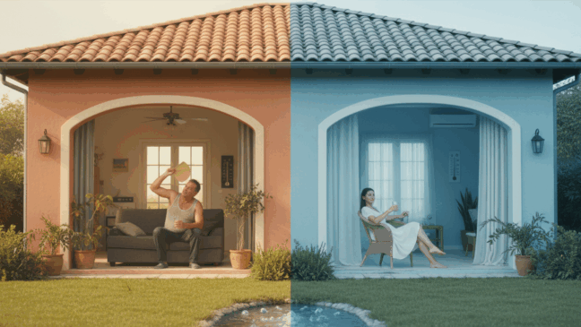 Por que algumas casas são frescas o ano todo e outras não