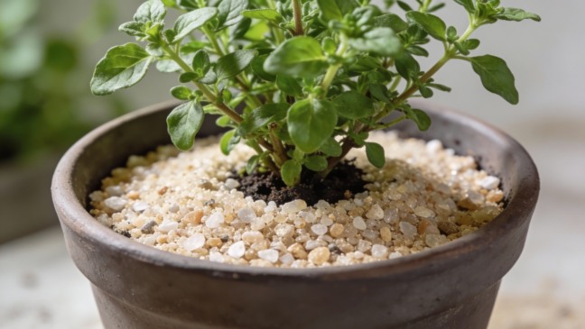 Como a drenagem no fundo do vaso influencia o desenvolvimento do manjeric&atilde;o