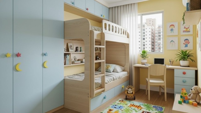 Quanto custa fazer um quarto infantil com móveis planejados para duas crianças em Niterói em 2026