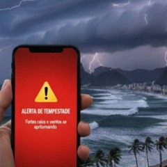 Alerta de tempestade no litoral do RJ exige atenção imediata