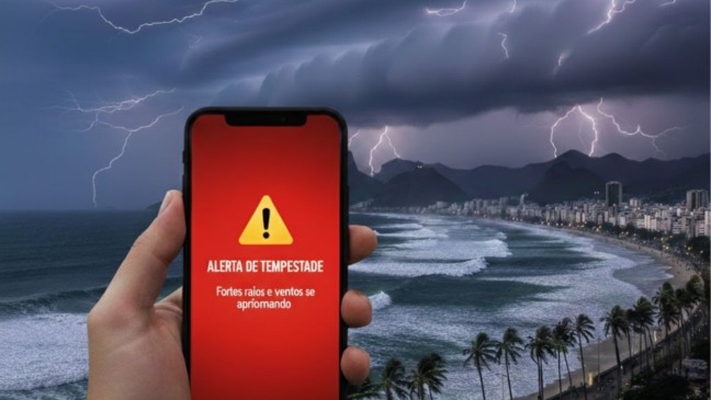 Alerta de tempestade no litoral do RJ exige atenção imediata