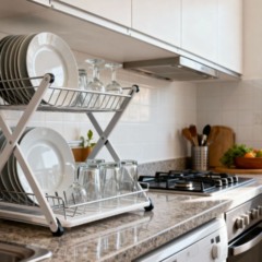 Adeus ao escorredor de louça: solução vertical e dobrável domina apartamentos pequenos