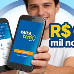 Brasileiros cadastrados no Caixa Tem podem solicitar saque de R$ 6,2 mil no app