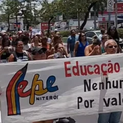 Manifestação de professores de Niterói