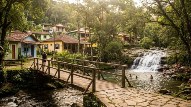No Rio, uma vila secreta combina cachoeiras de águas cristalinas com charme e friozinho típico da serra