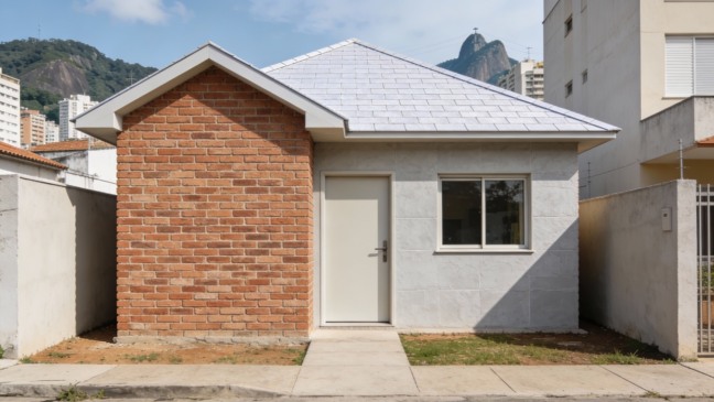 Construção de casa pequena em Niterói mostra que é possível gastar menos de R$ 40 mil