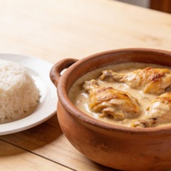 Receita simples de almoço com frango cremoso e arroz facilita a rotina e reduz o tempo na cozinha