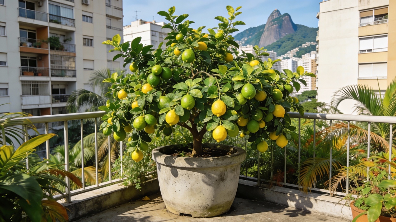 Pomar urbano em Niterói mostra que dá para cultivar frutas mesmo em pouco espaço